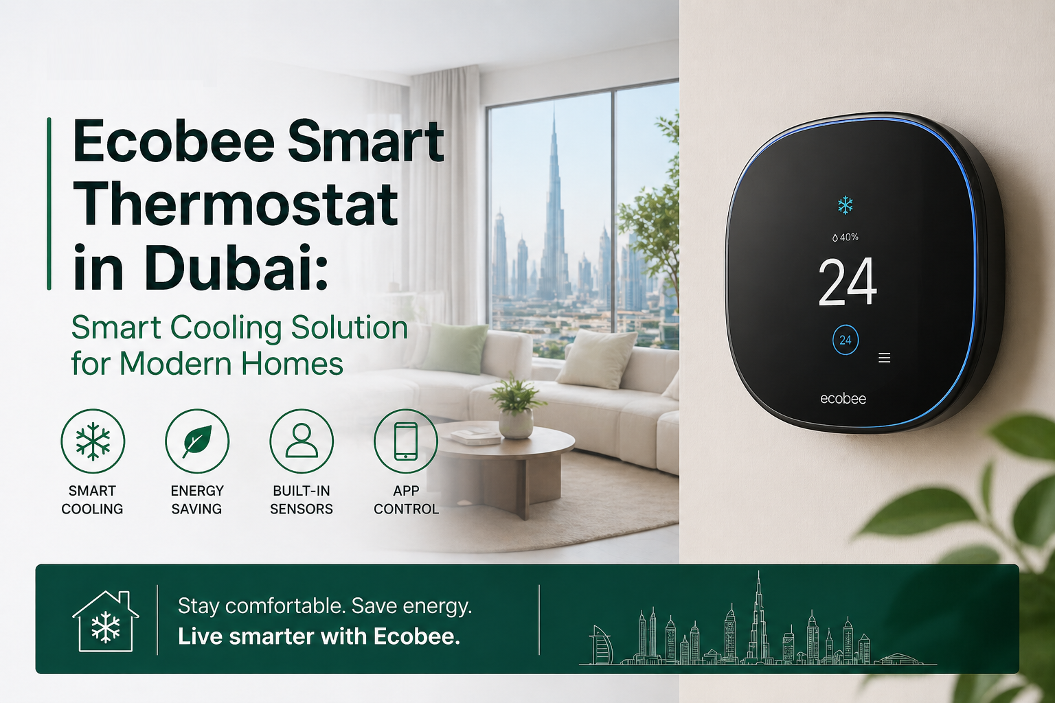 Ecobee Smart Thermostat in Dubai